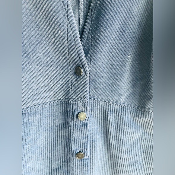 Free People Blue Sleeveless Button-Down Dress - Picture 5 of 8